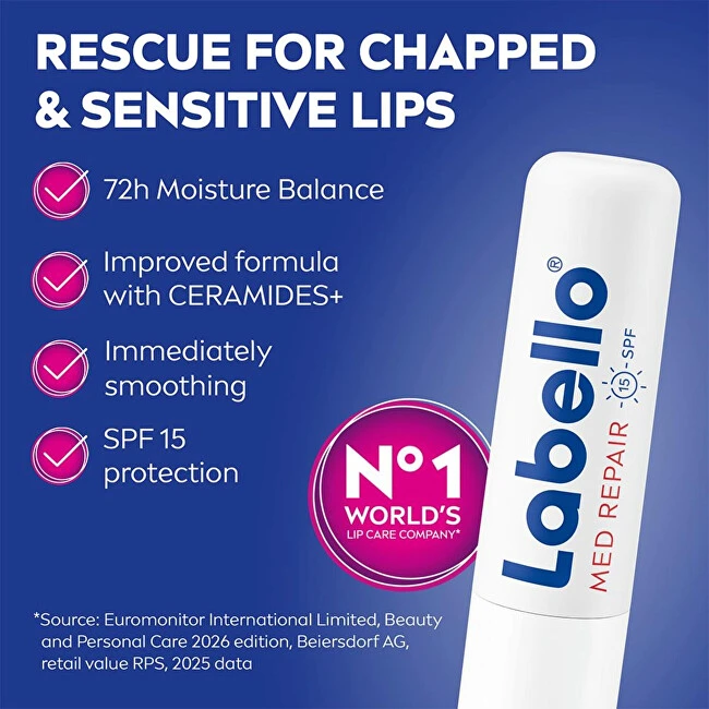 Labello Lip balm Med Repair Lūpų balzamas 4.8 g