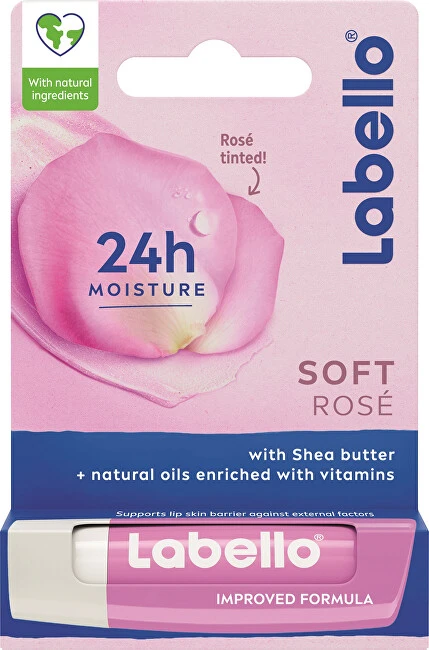 Labello Soft Rosé Caring Lūpų balzamas 4.8 g