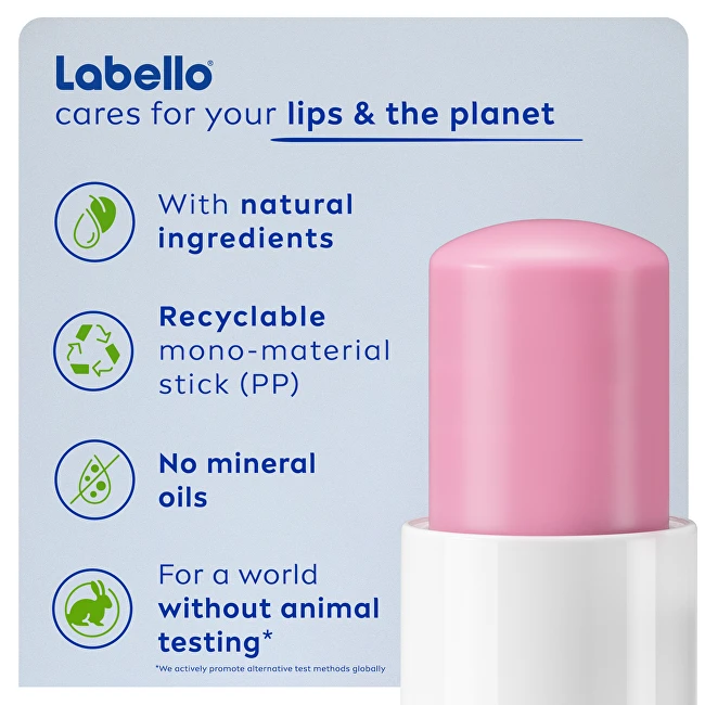Labello Soft Rosé Caring Lūpų balzamas 4.8 g