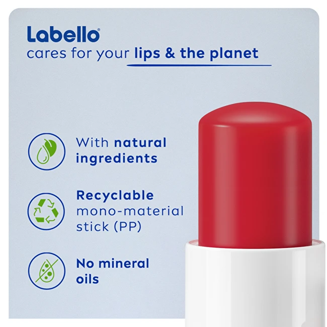 Labello Strawberry Shine Caring Lūpų balzamas