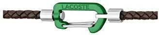 Lacoste Ruda pinta odinė apyrankė Matt 2040314
