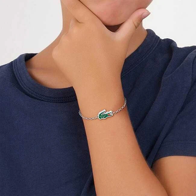 Lacoste Vaikiška madinga plieninė apyrankė Cutie Croc 2040533