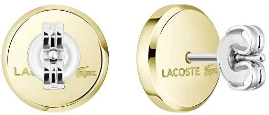 Lacoste Auksuoti auskarai su krokodilu Arthor 2040498
