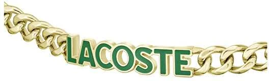 Lacoste Auksuota vyriška plieninė apyrankė Script 2040477