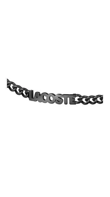 Lacoste Juodas men´s steel bracelet Script 2040478