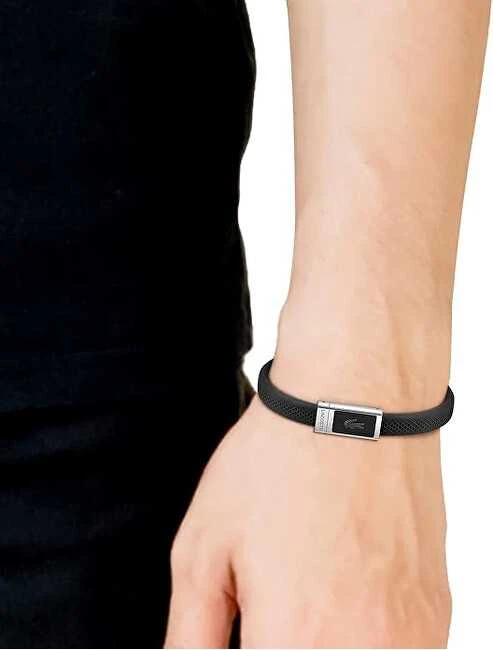 Lacoste Juodas silicone bracelet 2040114