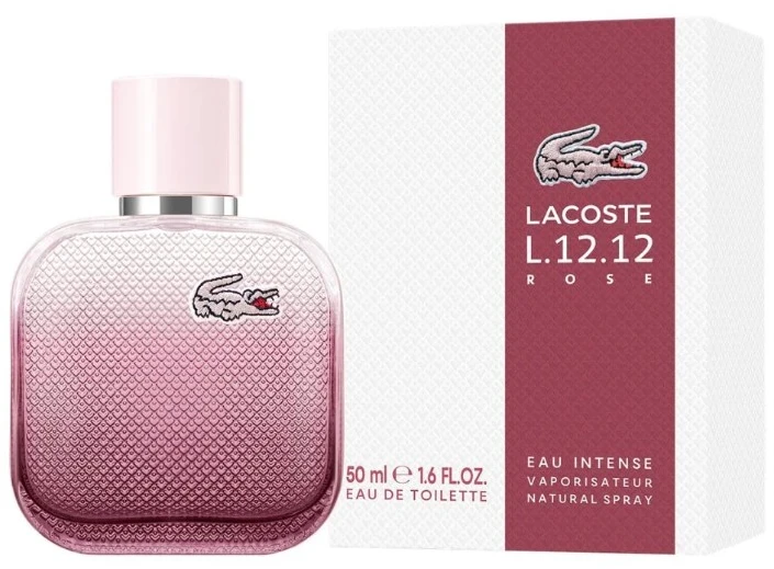 Lacoste Eau de Lacoste L.12.12 Rose Eau Intense EDT tualetinis vanduo moterims, 50 ml