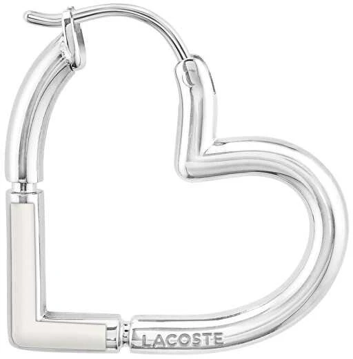 Lacoste Romantiški plieniniai auskarai Heart Ines 2040356
