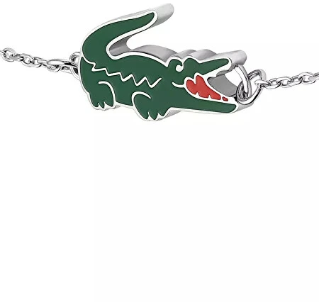 Lacoste Plieninė moteriška apyrankė „Krokodilas“ 2040623