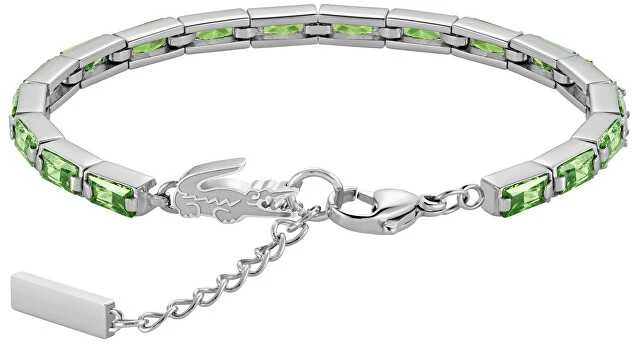 Lacoste Teniso apyrankė su žaliais kristalais Duchess 2040500