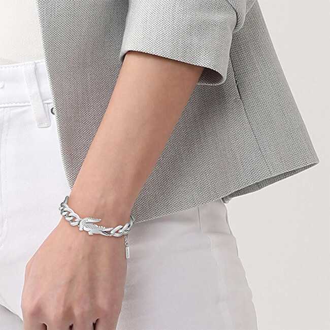 Lacoste Moteriška paauksuota apyrankė Crocodile 2040374