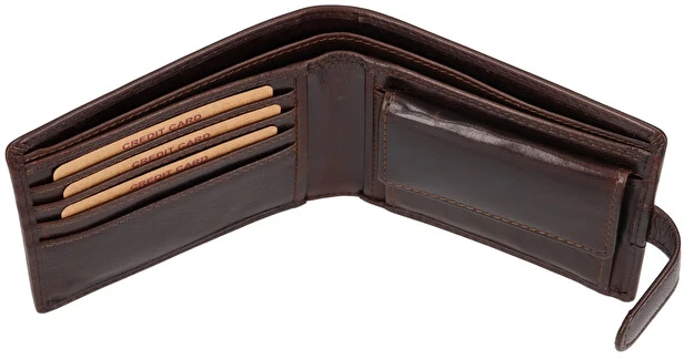Lagen Men's leather wallet E-1036/T D.BRN