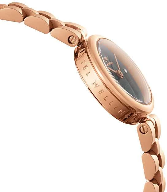 Moteriškas laikrodis DANIEL WELLINGTON Elan Lumine Malachite Rose Gold 22mm DW00100721 + BOX (zw522c)