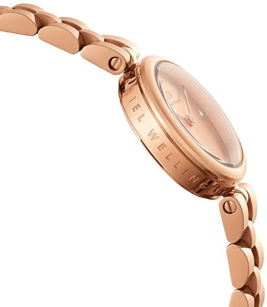 Laikrodis DANIEL WELLINGTON DW00100720. Kwarcowy, Kolor auksinė. Kobieta.