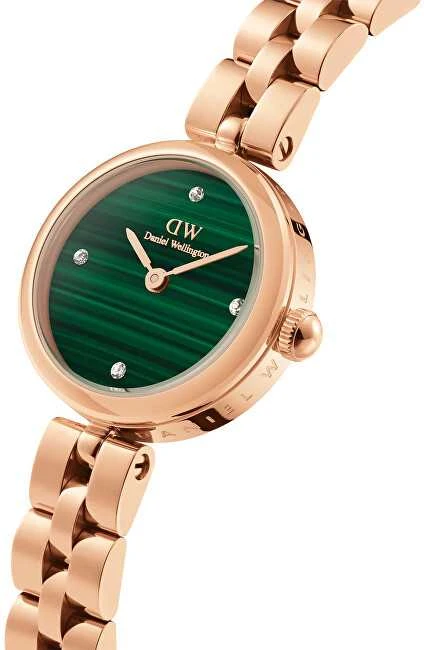 Moteriškas laikrodis DANIEL WELLINGTON Elan Lumine Malachite Rose Gold 22mm DW00100721 + BOX (zw522c)