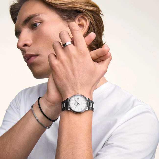 Laikrodis Daniel Wellington Iconic Automatic 40 Link S Balta DW00100754