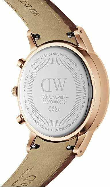Laikrodis DANIEL WELLINGTON DW00100640. Kvarcas, spalva: raudona. Vyriški.