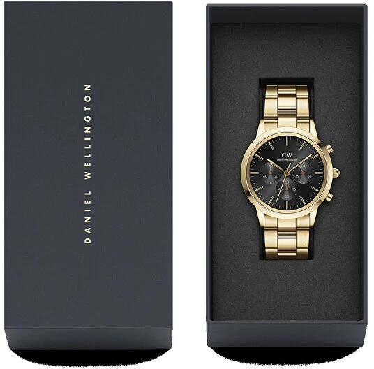 Laikrodis DANIEL WELLINGTON DW00100641. Kvarcas, Juoda Spalva. Vyriški.