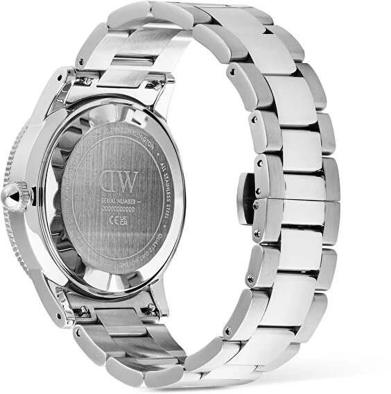 Laikrodis Daniel Wellington Iconic GMT 40 Link Juodas Ceramic Bezel S DW00100919