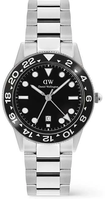 Laikrodis Daniel Wellington Iconic GMT 40 Link Juodas Ceramic Bezel S DW00100919