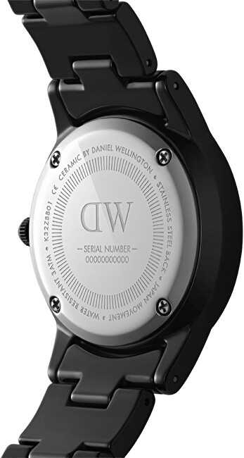 Laikrodis DANIEL WELLINGTON DW00100415. Kvarcas, Juoda Spalva. Moteris.