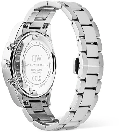 Laikrodis Daniel Wellington Iconic Tachimetras 42 3 grandžių juodas juodas S DW00100947
