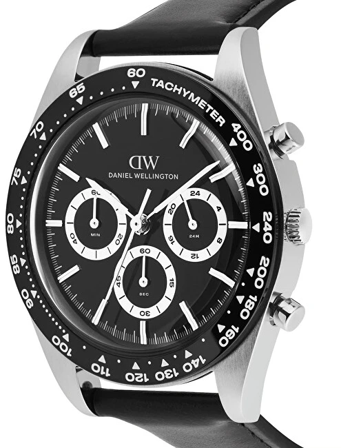 Laikrodis Daniel Wellington Iconic Tachymeter 42 Sheffield juodas juodas S DW00100950