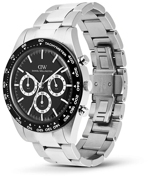 Laikrodis Daniel Wellington Iconic Tachimetras 42 3 grandžių juodas juodas S DW00100947