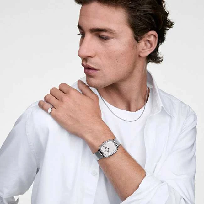 Laikrodis Daniel Wellington Marlon Wire Linen Sidabrinis DW00100812