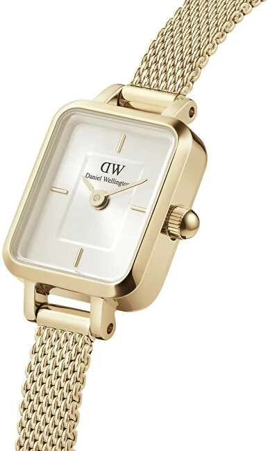 Laikrodis Daniel Wellington Micro Quadro Mini Evergold Champagne DW00100656