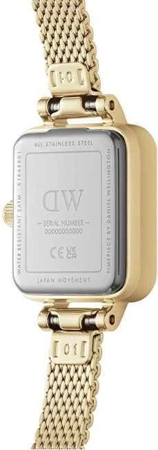 Laikrodis Daniel Wellington Micro Quadro Mini Evergold Champagne DW00100656