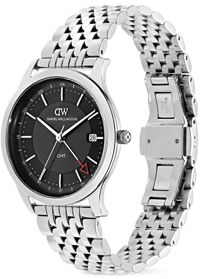 Laikrodis Daniel Wellington Pathfinder GMT 39 7-Link Juodas S DW00100978