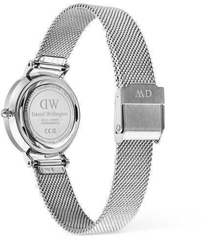 Laikrodis Daniel Wellington Petite 28 Roman Numerals Date Sterling Baltas Sidabrinis DW00100858