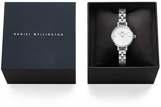 Laikrodis Daniel Wellington Petite Mini 19 Arch 3-Link Baltas Sidabrinis DW00100853