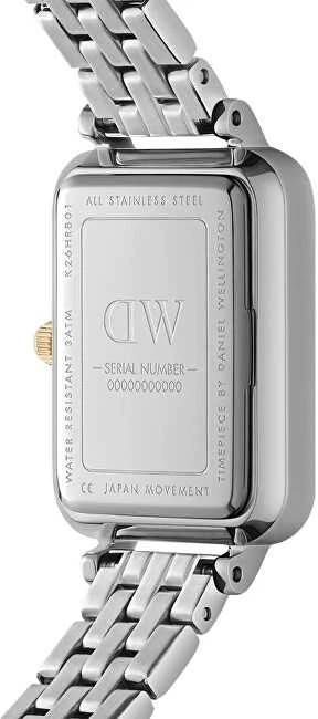 Moteriškas laikrodis DANIEL WELLINGTON Quadro Lumine Bezel 5-Link Two-Tone DW00100671 + BOX (zw519g)