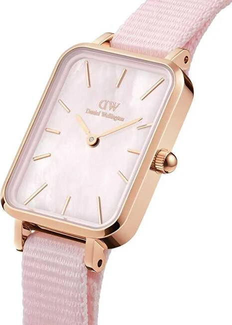 Moteriškas laikrodis DANIEL WELLINGTON Quadro Pressed Melrose Emerald 20mm DW00100445+ DĖŽUTĖ (zw505n)