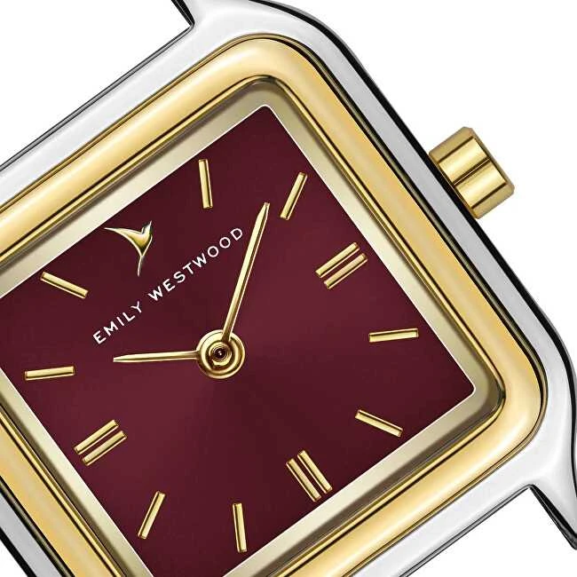 Laikrodis Emily Westwood Burgundiško lapo EKL-5714ZGQ