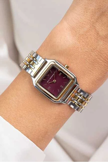 Laikrodis Emily Westwood Burgundiško lapo EKL-5714ZGQ
