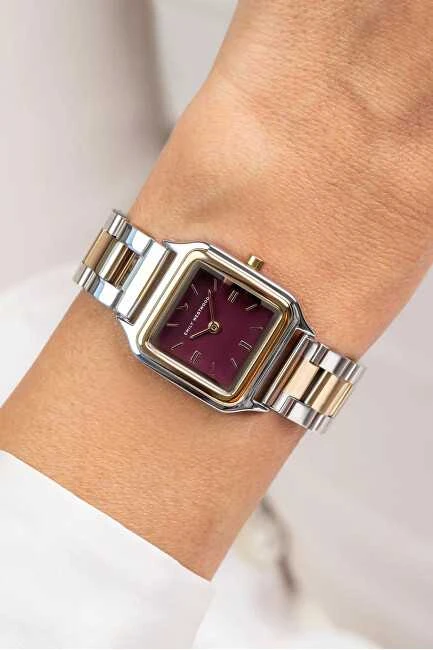 Laikrodis Emily Westwood Burgundiškas saulėlydis EKL-4214SGQ