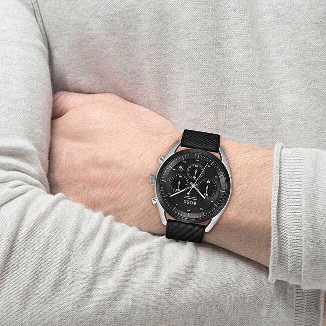 Hugo Boss Laikrodis BOSS 1514091. Kvarcinis, juodos spalvos. Vyrams.