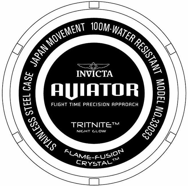 Laikrodis Invicta Aviator Quartz 33033