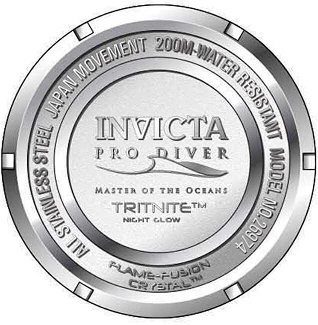 Laikrodis vyrams INVICTA PRO DIVER 26974 - WR200, koperta 40mm (zv010a)