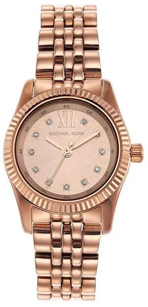 „Moteriškas laikrodis MICHAEL KORS MK4739 Lexington Peve“ rožinio aukso spalvos nerūdijančio plieno 26 mm + dėžutė