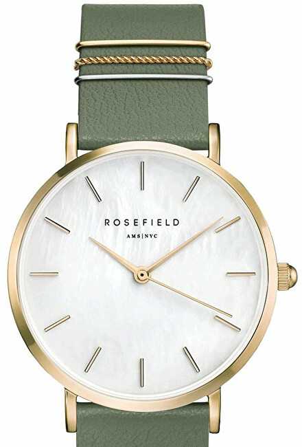 Laikrodis Rosefield West Village MOP Forest Žalias Gold WFGG-W85
