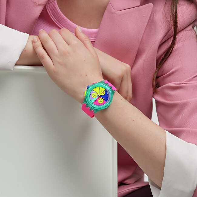 Laikrodis Swatch Neoninė blyksnio rodyklė SUSG408