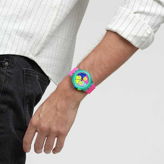 Laikrodis Swatch Neoninė blyksnio rodyklė SUSG408