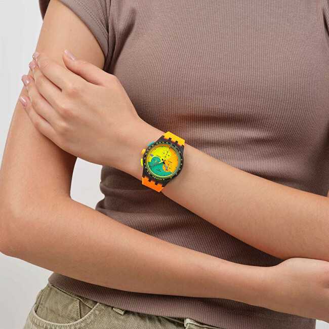 Laikrodis SWATCH NEON SIGNAL FLAG SUSB422