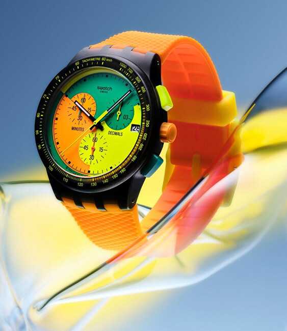 Laikrodis SWATCH NEON SIGNAL FLAG SUSB422