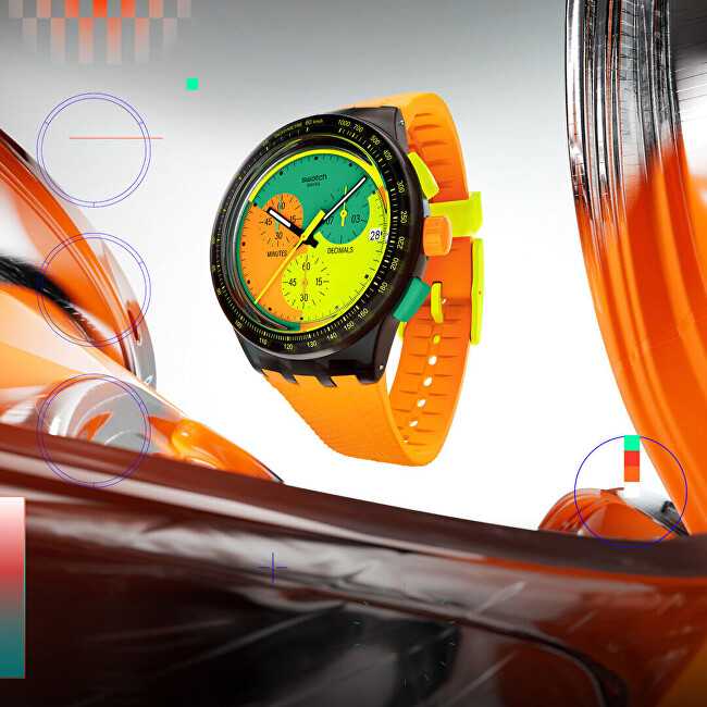 Laikrodis SWATCH NEON SIGNAL FLAG SUSB422