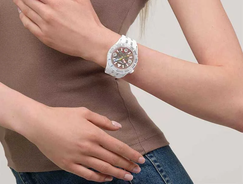 Laikrodis Swatch Scubaqua Aurelia Aurita SSCU09K100